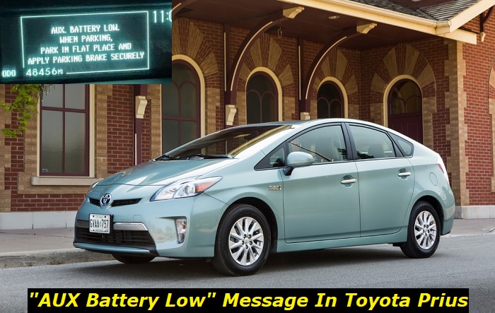 aux battery low toyota prius